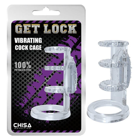 Clear Vibrating Cock-Cage Chisa