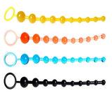 Multi-colored Rubber Anal Beads