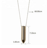 Rechargeable Vibrating Metal Bullet Necklace