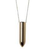 Rechargeable Vibrating Metal Bullet Necklace