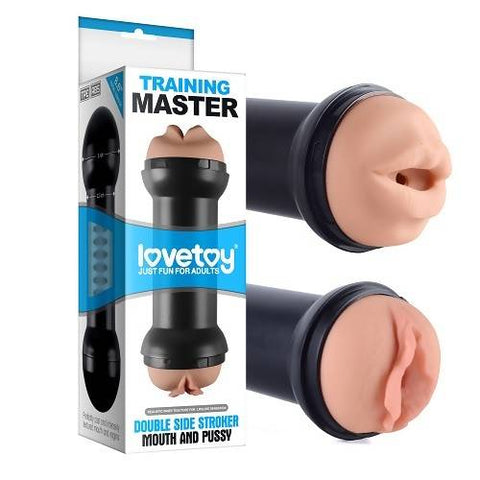 Traning Master Double Side Stroker-Mouth and Pussy