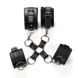 Slave Cross Leather Handcuff Huawen Toys